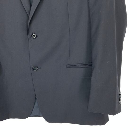 JOHN VARVATOS Men's 46L Two Button Slim Fit Suit Jacket Long Sleeve Black *FLAW - Picture 4 of 8